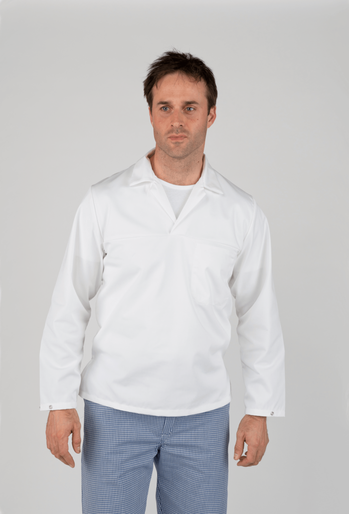 White Knight Long Sleeved Bakers Top