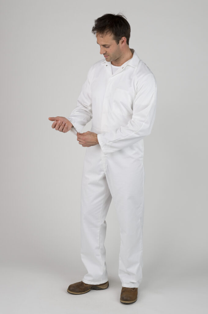 White Knight Food Manufacturing Coverall