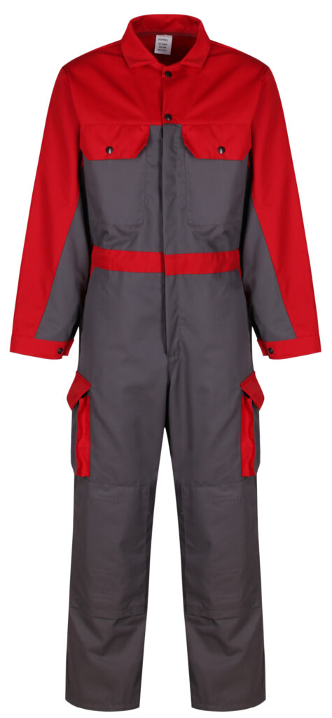 Red & Grey Two Tone Coverall