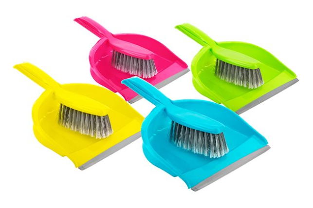 Bettina Dustpan & Brush Assorted Colours