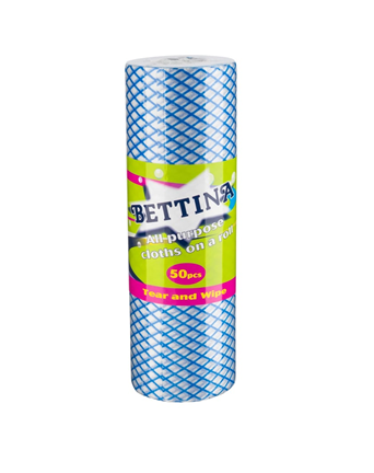 Bettina All Purpose Cloth On A Roll 50pcs