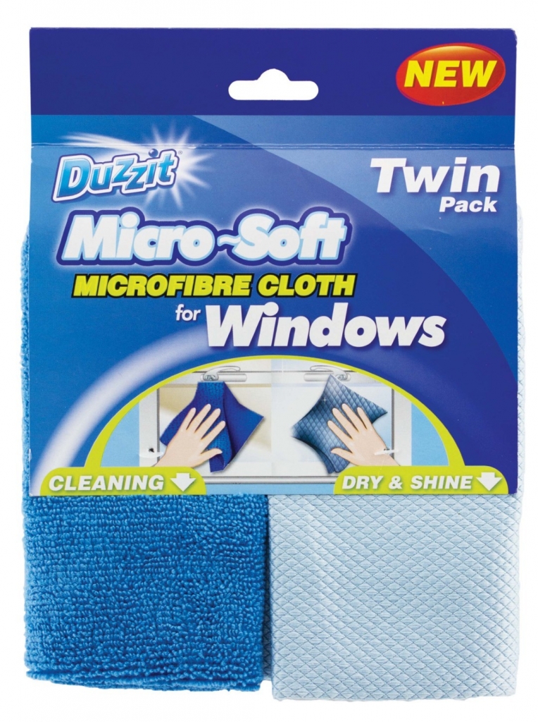 Duzzit Window Microfibre Cloth Set 2pc