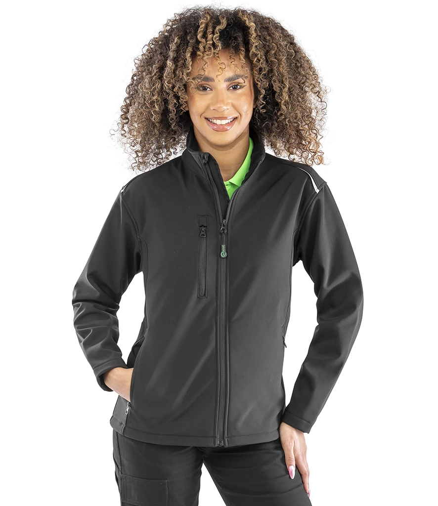 Result Recycled Ladies Three Layer Printable Soft Shell Jacket