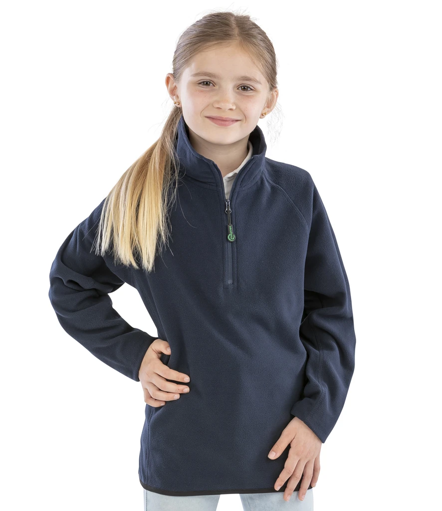 Result Recycled Kids Zip Neck Micro Fleece